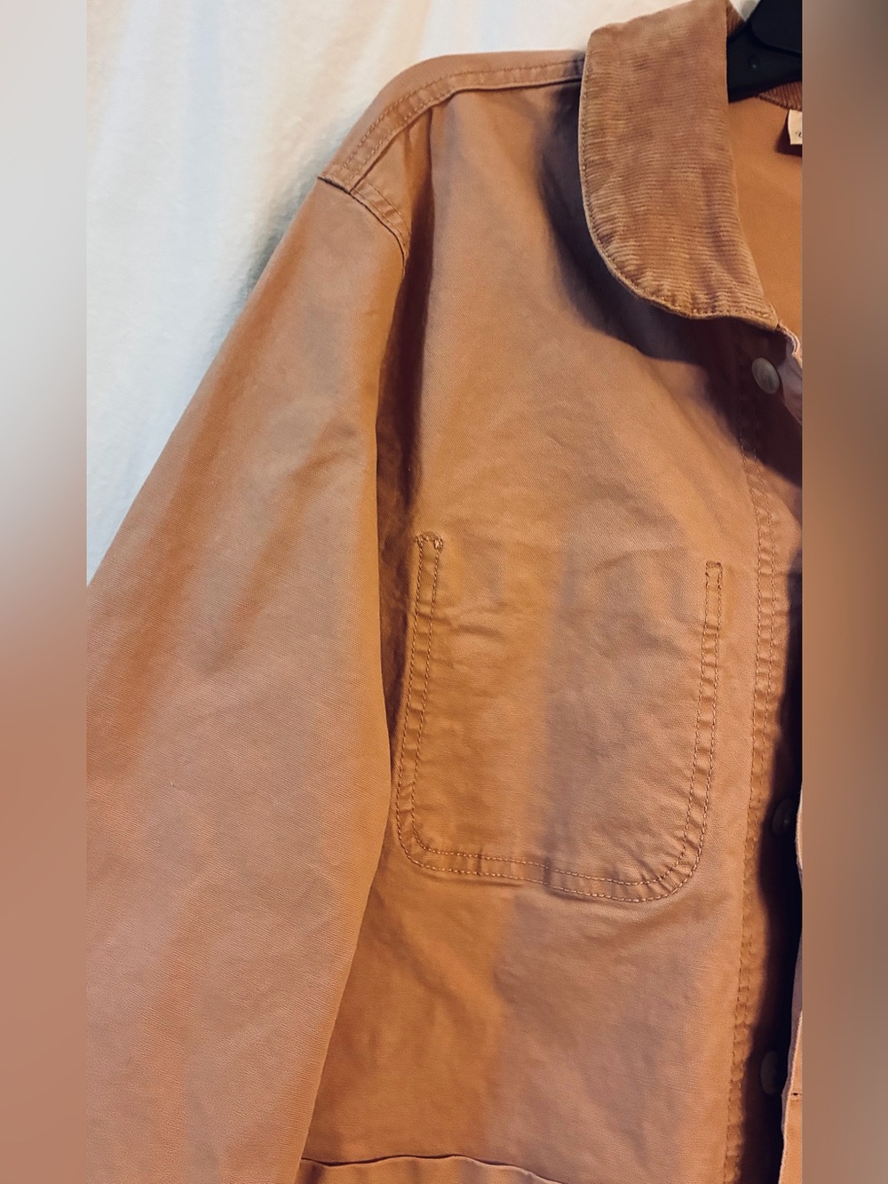 Barn Jacket 98% Cotton w/Corduroy Color. Universal Threads XL. NWOT. Camel-Tan - Picture 3 of 13